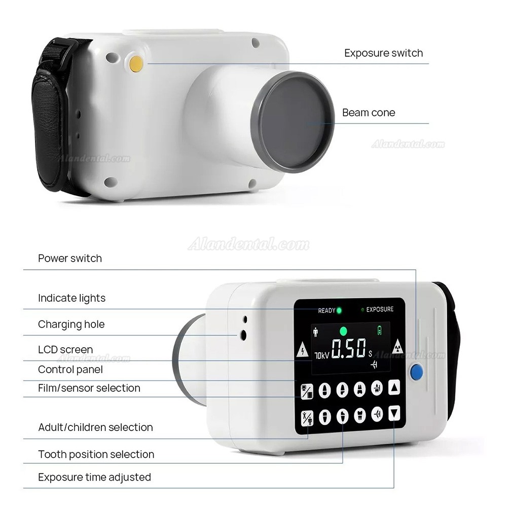 Dental Digital Handheld X-ray Machine Portable Dental Xray Imaging Unit System RAY-121